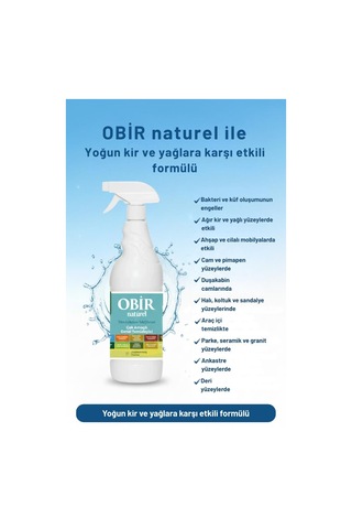 Obir Genel Temizleyici 2 Adet 1 Lt 2'li Set