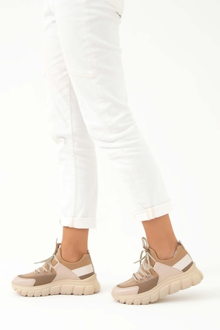 Tamer Tanca Kadın Vegan Vizon Sneakers & Spor Ayakkabı Bej - Vizon