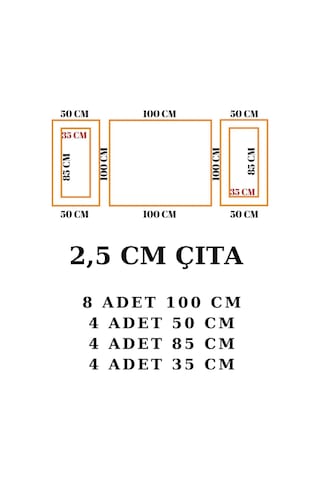 Yatak Odası Tasarım Boyanabilir Çıta Hazır Kesim Anka132