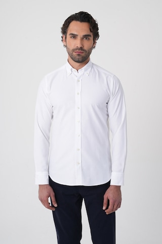 Bisse Erkek Uzun Kollu Regular Fit Beyaz Gömlek Gmoks252100 01 Beyaz