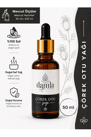 Biodamla Natural Çörek Otu Yağı 50 Ml