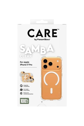 Panzerglass Care Apple iPhone Uyumlu  17 Pro Fashionable Case Samba Magsafe Şeffaf Kılıf