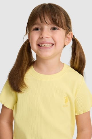 U.s. Polo Assn. Kız Çocuk Açık Sarı Tişört Basic 50325610-vr004 Acık Sarı