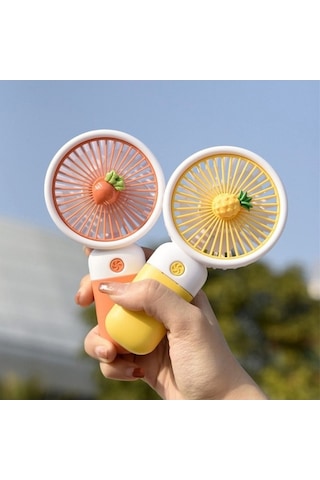 Maoyaya Sevimli Tasarım Mini Fan-şarjlı, Telefon Standlı, Masaüstü Mini Fan