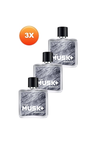 Avon Musk+ Mineralis Erkek Parfüm EDT 3 x 75 ML