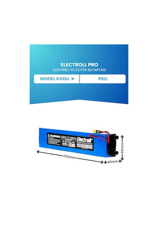 Electroll Pro Uyumlu Batarya Standart Kapasite 36v 7800mah Elektrikli Scooter Bataryası Çok Renkli