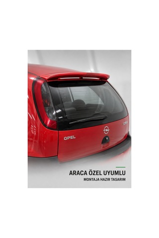 Opel Corsa C Spoyler Bagaj Üstü Spoiler A+ Fiber Glass İşçilik Malzeme Boyasız