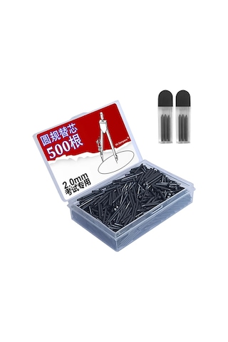 500 Adet/kutu Pusula Kurşun Yedekler 2mm 2b Hb Siyah 2.0mm Çizim