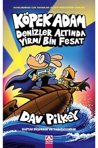 Köpek Adam 7-8-9-10-11, Serinin Son 5 Kitabı, Dav Pılkey, Anahtarlık Hediyeli