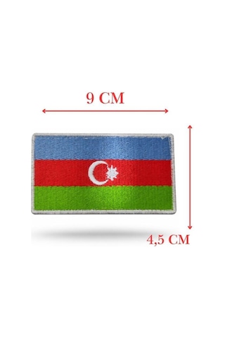 Terrien Delux Serisi Nisani Parçası Nisan Single Sword Bayrak Nakış - Peç 10 Cm X 4,5 Cm Çok Renkli