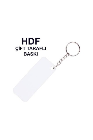 Hdf Çift Taraflı Anahtarlık - Dikdörtgen