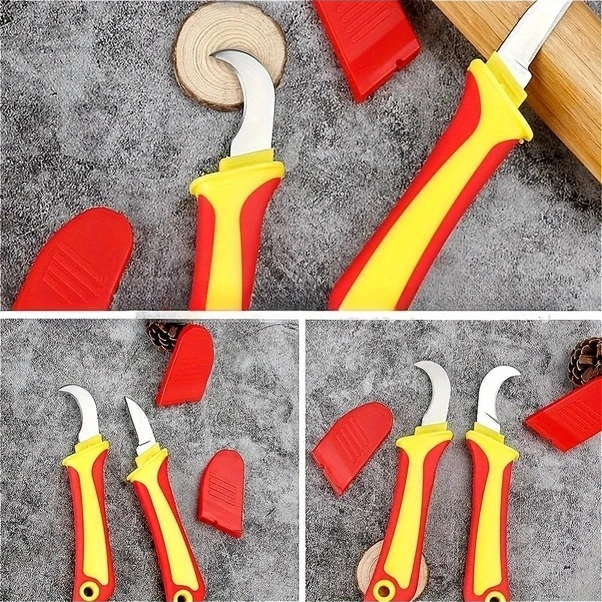 Trendooze Gaojunshop01 Kompakt Yalıtımlı Kanca Tel Sıyırıcı Kavisli Bıçak Dayanıklı Pp