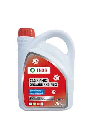 Teos -40 Derece Antifriz 3 L Kırmızı