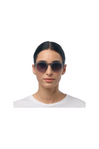 Okkia Milano Unisex Güneş Gözlüğü Transparan Gri / Lens: Siyah Gradyan Gri