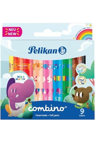 Pelikan Combino Super 9'lu Jumbo Keçeli Boya Kalemi / 814553