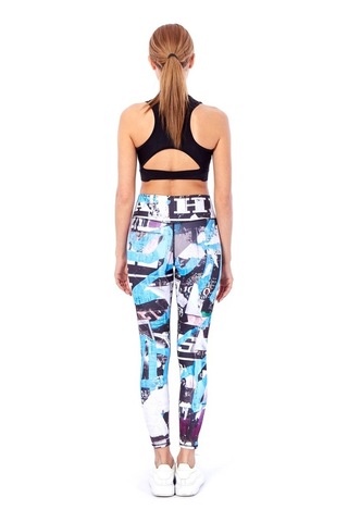 B-03 Baskılı Tayt Çok Renkli