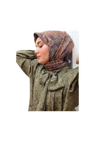 Silk Home Twill İpek Eşarp 11455-42 Mor, Lila, Turuncu, Yeşil