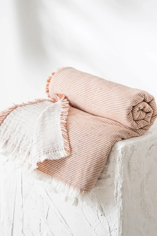 Ecocotton Melinda Terra %100 Organik Pamuk Müslin Bebek Yatak Örtüsü Turuncu