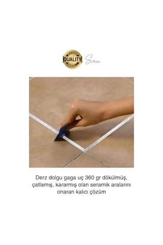 Pratik Gümüş Silver Simli Hazır Derz Fayans Seramik Boşluk Anında Kapatıcı Yer Cephe Yenileyici