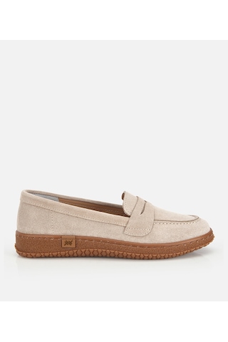 Hotiç Kadın Süet Deri Bej Yumuşak Tabanlı Günlük Loafer 01ayh320560a310 01ayh320560a310 Bej