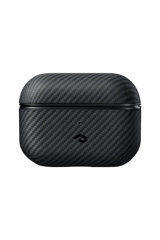 Apple Uyumlu AirPods Pro 2 Kılıf Magsafe Özellikli 600d Aramid Fiber Pitaka Classic Seri Black-grey Twill