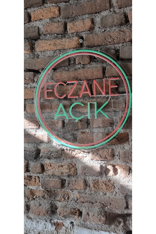 Açık Eczane Yazısı Neon Led Aydınlatma