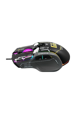 Reedark G6 Rgb 12 Tuşlu Mekanik Mouse Kablolu Oyun Mouse Ergonomik Tasarım 10 Tuşlu Makro Programlanabilir Ayar