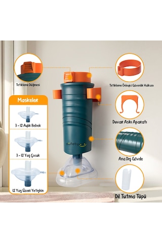 Safetypro Hemlik Heimlich Manevrası Pompası Otomatik Boğulma Lacivert