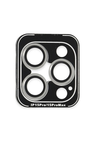 Joko Apple İphone 15 Pro Max Pvd Metal Kamera Lens Darbeye Dayanıklı Tam Uyumlu - Gümüş