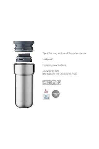 Mepal Ellipse Termos Kupa, 375 Ml, Fırçalanmış, Kahve Demliği, Te Diğer