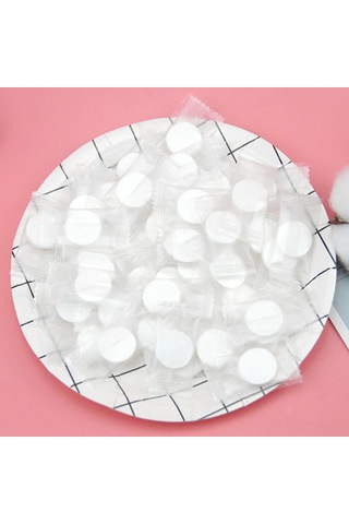 Qingmipy 50'li Paket Saf Pamuklu Yüz Maskesi - Nemlendirici, Seyahat Dostu, Dıy Cilt Bakımı İçin Pratik Çözüm