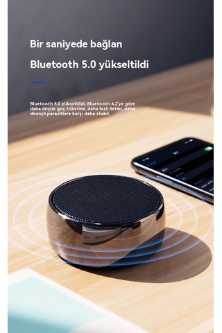 Alman Kablosuz Bluetooth Hoparlör Taşınabilir Araç Subwoofer'ı