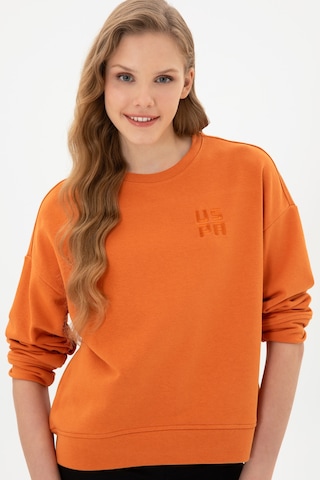 U.S. Polo Assn. Kadın Bakır Bisiklet Yaka Basic Sweatshırt 50313565-VR182