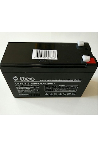 Kaliteli Ttec 12 Volt 7 Amper Akü 12v 7ah 20hr