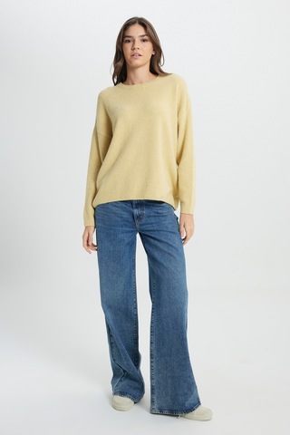 Wrangler Regular Fit Normal Kesim Sarı Triko Kazak W242710200 Sarı