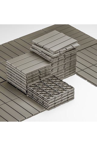 Porsima 1177 27li Bahçe Balkon Teras Zemin Döşemesi Karosu Latte