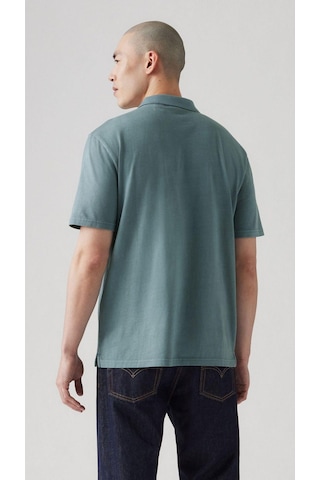 Levi's Authentic Polo Garment Dye Steam Blue G Erkek T-shirt A6735-0024-4729 Mavi