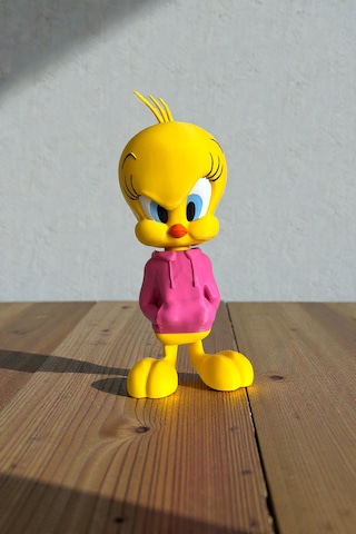 21 Cm 3d Baskı Tweety Figürü, Looney Tunes Figür, Çizgi Film Figürü Çizgi Karakter