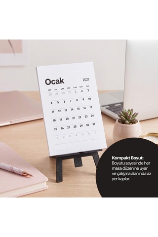 Domirus Plancore Desk Stand Masa Takvimi Standı Siyah