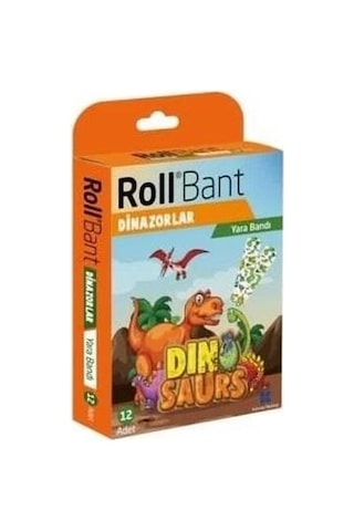RollBant Dinazorlar Yara Bandı 12 Adet