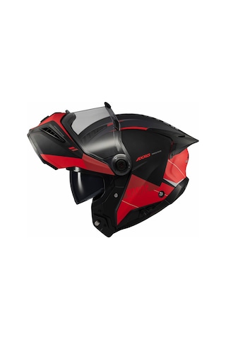 Axxis Ghostfighter SV Maniac B5Motosiklet Çene Açılır Kask Kırmızı Siyah