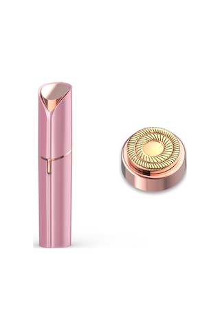 Moveevo Kadın Tüy Alma Aleti Başlığı Yıkanabilir Sessiz Ağrısız Elektrikli Tıraş Makinesi 1106 Pembe + Yedek Başlık