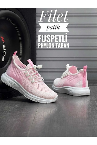 Tutınom Unisex Ortopedik Yumuşak Taban Günlük Yazlık Sneaker Spor Ayakkabı Pembe