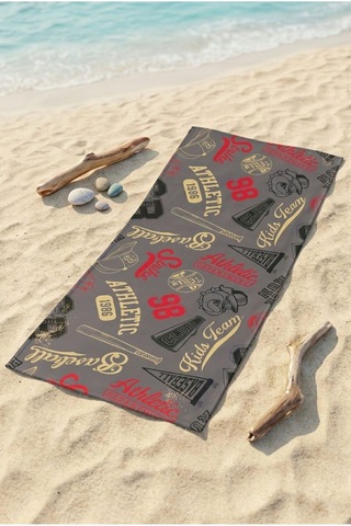 Game Day Gri - Antrasit Plaj Havlusu 70 X 150 Cm Gri - Antrasit