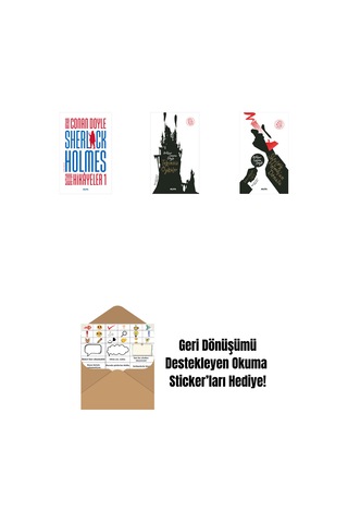 Sherlock Holmes - Bütün Hikayeler 1 Ciltli + Tekinsiz Öyküler + Sherlock Holmes'un Dönüşü + Okuma Sticker'ları
