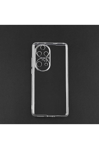 Huawei P50 Pro Kılıf Uzrm Süper Silikon Kapak - Renksiz Renksiz