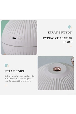 Novahub 3 Işık Modlu Beyaz Tukan Şekilli Usb Nemlendirici - Sessiz Oda Havası Temizleyici