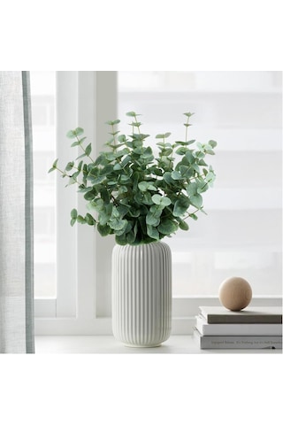 Yapay Çiçek Yeşil Okaliptus 90cm 5dallı Uzun Dal Eucalyptus