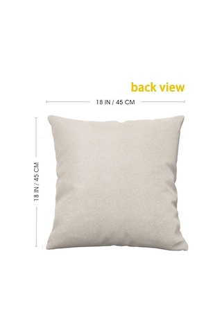 Novahub Kauçuk Bitkisi Kırlent Kılıfı Yeşil, 45x45 Görselli Yeşil