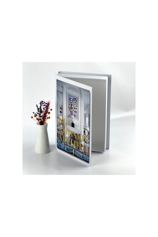 Bak Gel Al Kitap Görünümlü Dekoratif Kutu, İskandinav Tarzı Kitap Şeklinde Saklama Kutusu, Ev Dekorasyonu Desing - Dvdktpkt003